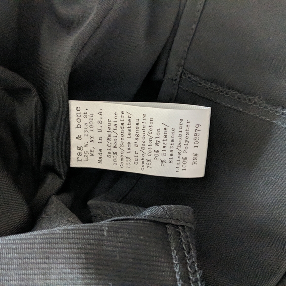 Rag & Bone wool+leather dress - Picture 6 of 6